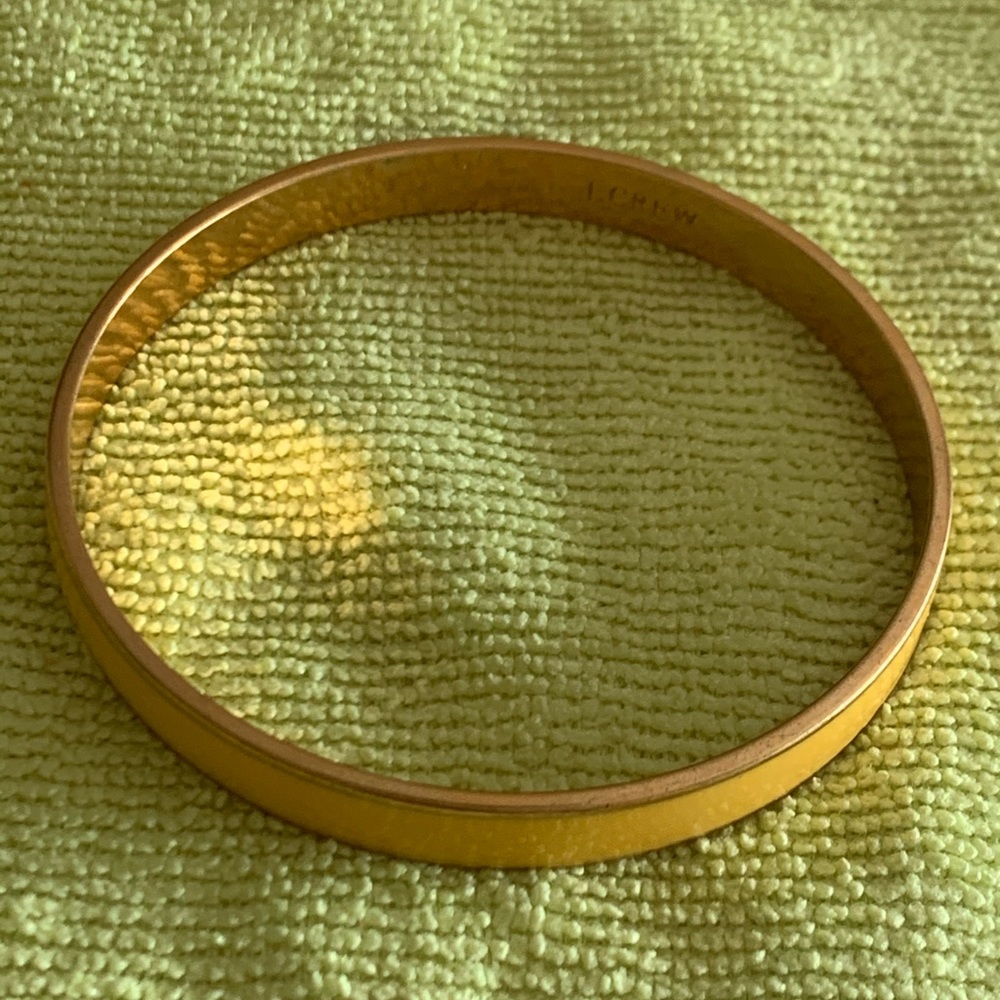 J. Crew yellow bangle bracelet